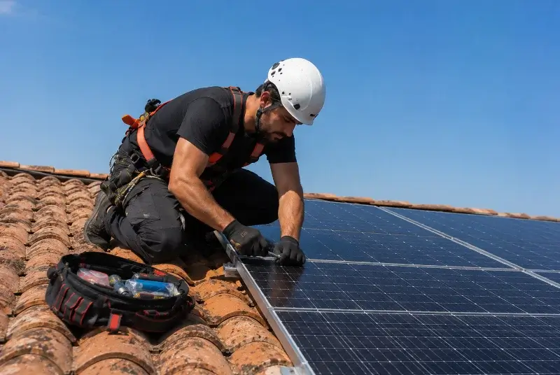 Maintenance et monitoring de panneaux solaires à la Chapelle-de-Brain